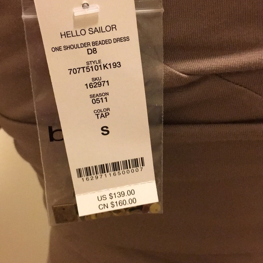 BEBE NWT sexy one shoulder dress - Picture 4 of 8